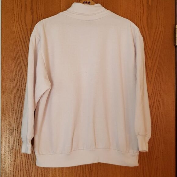 Adorable Vintage Nutcracker Christmas Sweatshirt One Pc Turtleneck Layered Look - Picture 9 of 9